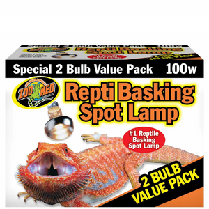Zoo Med Repti Basking Spot Lamp 100W 2Pk - Pet Totality