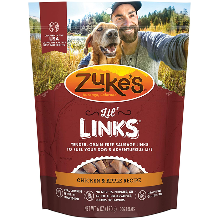 Zukes Dog Lil Links Chicken 6Oz