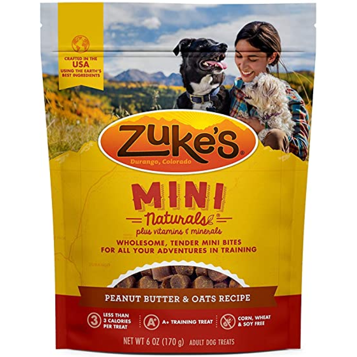 Zukes Dog Mini Natural Peanut Butter 6Oz