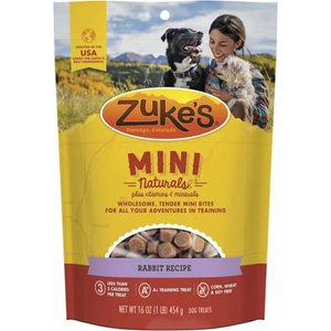 Zukes Dog Mini Natural Wild Rabbit 1Lb - Pet Totality