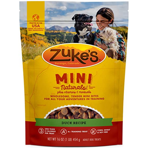 Zukes Dog Mini Naturals Delicious Duck 1Lb - Pet Totality