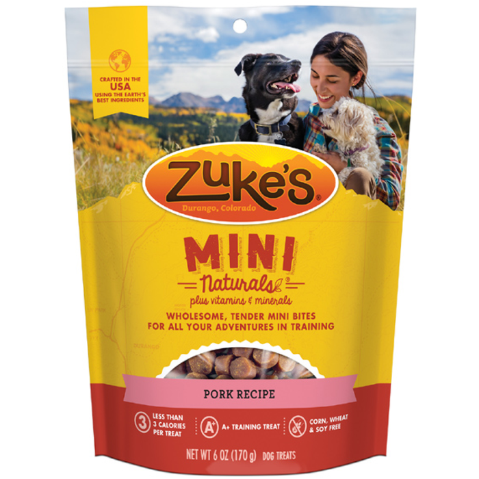 Zukes Dog Mini Naturals Roasted Pork 6Oz