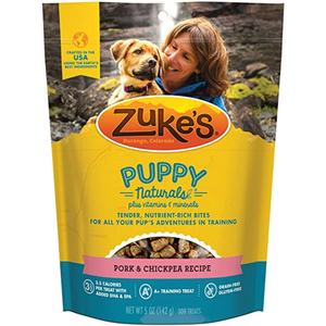 Zukes Dog Puppy Naturals Pork & Chickpea 5Oz - Pet Totality